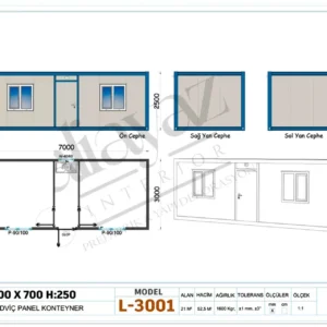 Lüks Konteyner L-3001 - Görsel 3