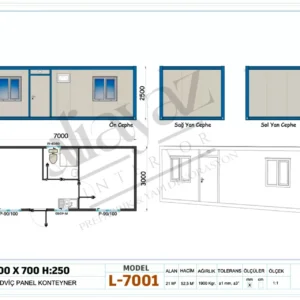 Lüks Konteyner L-7001 - Görsel 3